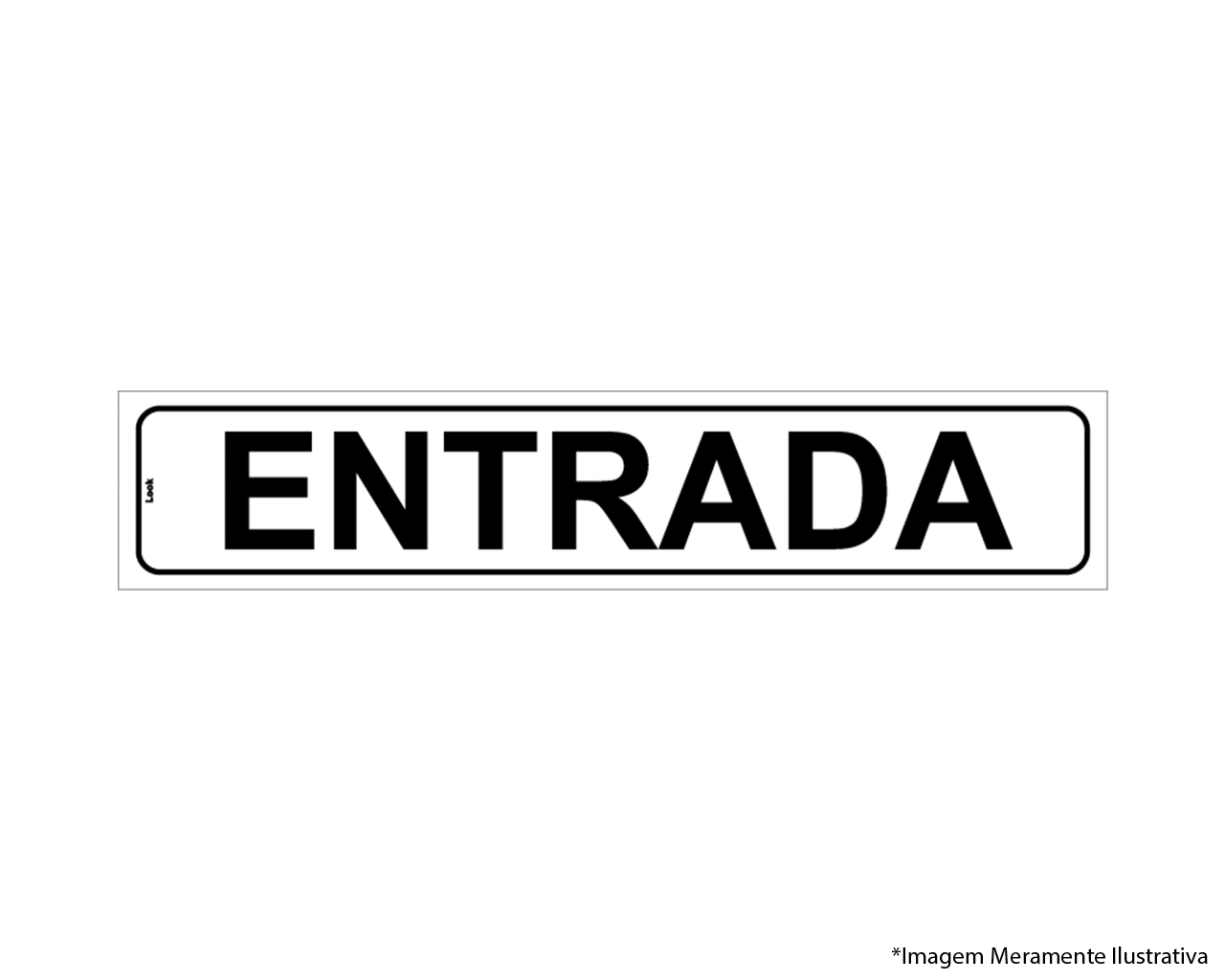 Placa De Sinalização Entrada Para Porta