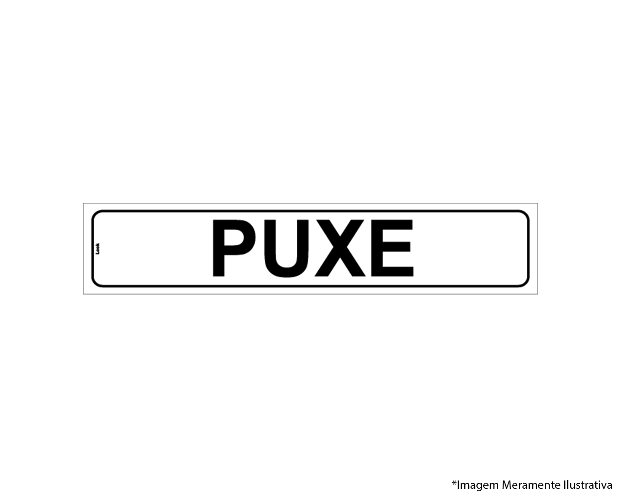 Placa De Sinalização Puxe Para Porta
