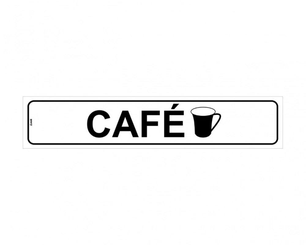 Placa De Sinalização Refeitório Café Tamanho 5x25cm