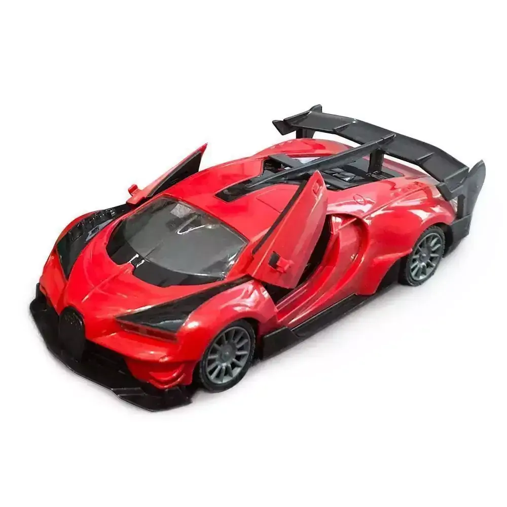 Veículo de Controle Remoto - Carro Polimotors 1.18 08 - Comandos - Polimotors - Vermelho - Polibrinq