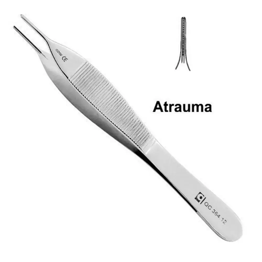 Pinça Adson Com Atrauma 12cm - Quinelato