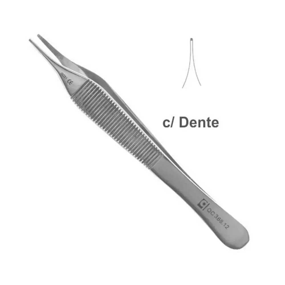 Pinça Adson Com Dente 12cm - Quinelato