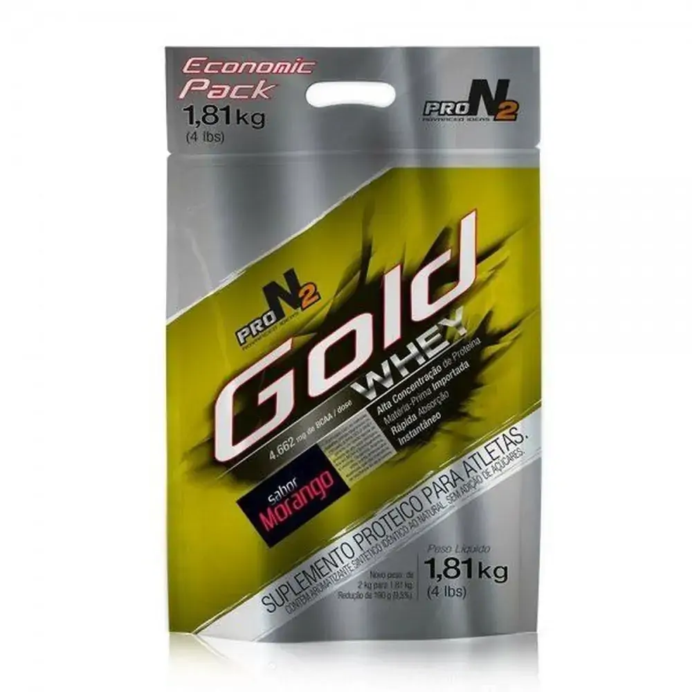 Gold Whey Morango Sacola 1,81g Pronutrition