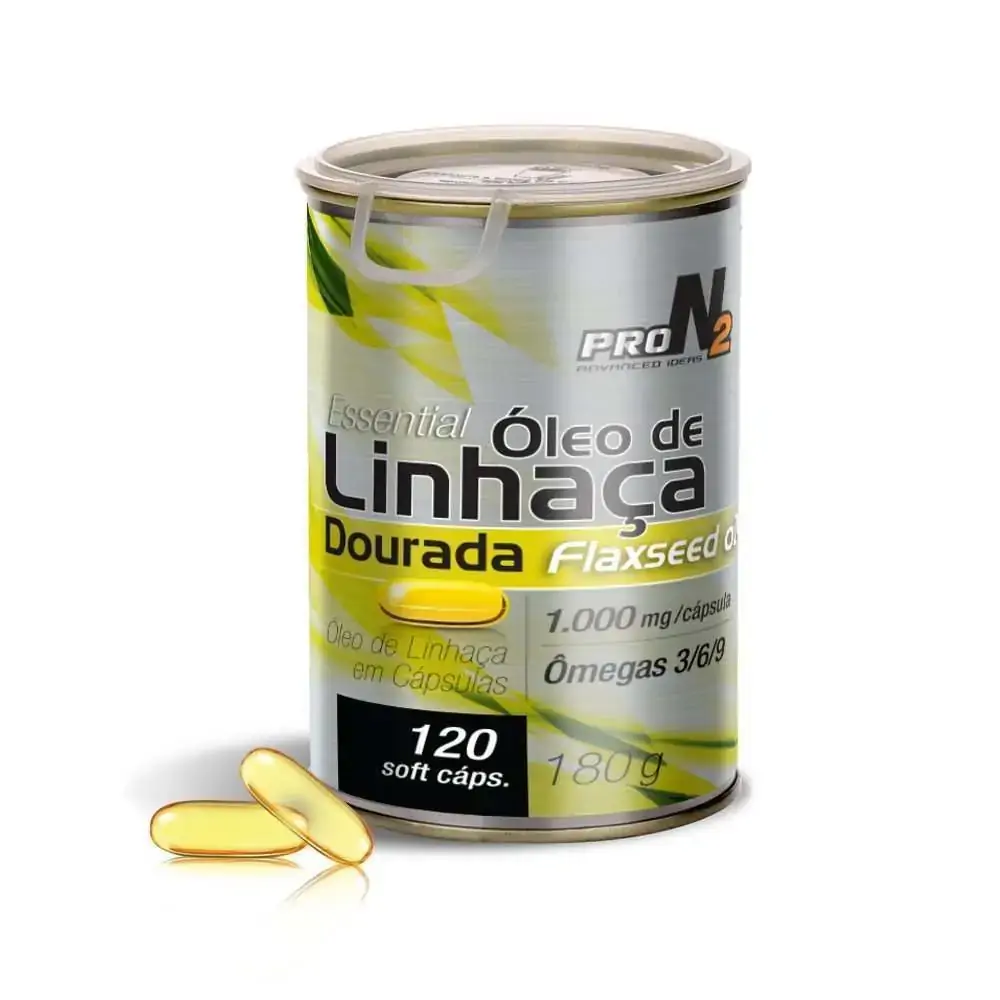 Oleo De Linhaça Dourada 1000mg 120caps Pronutrition