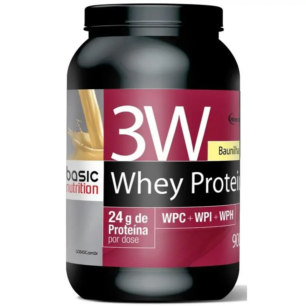 3 Whey Morango 900g Pronutrition