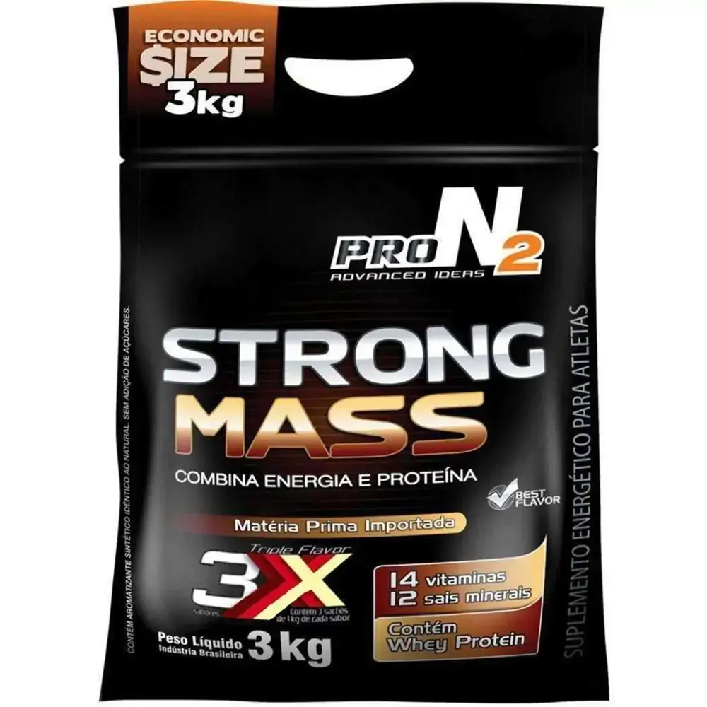 Strong Mass Triple Moran/bau E Mix Frutas Pronutrition