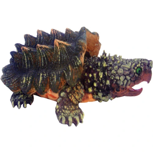 Enfeite Para Aquário De Resina Action Tartaruga Mordedora 14 Cm Soma
