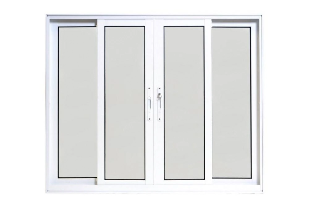 Janela De Alumínio 04 Folhas Branca Maxx - 100x200