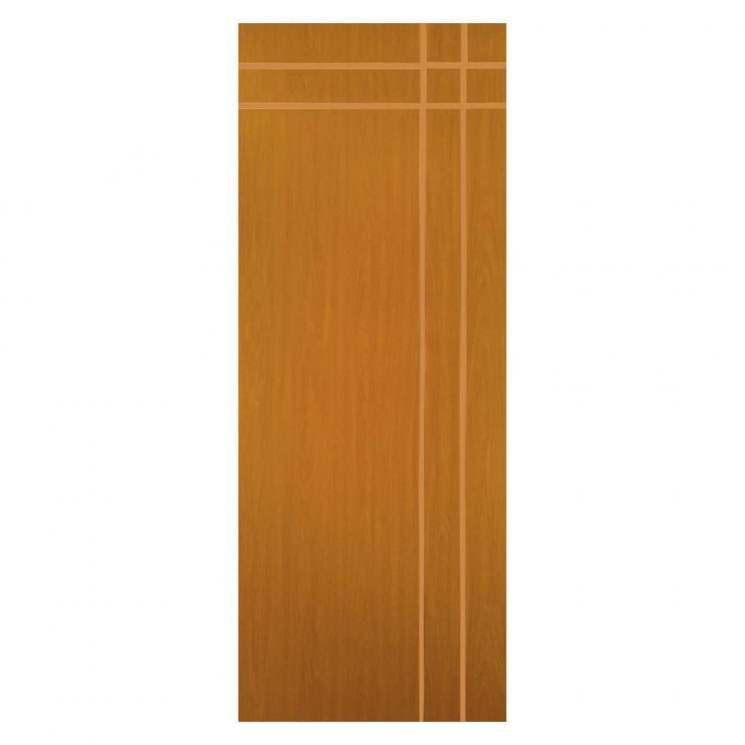 Kit Porta De Madeira Decorada 212x65cm Com Batente De Alumínio 3,6cm Mantiqueira Mgm