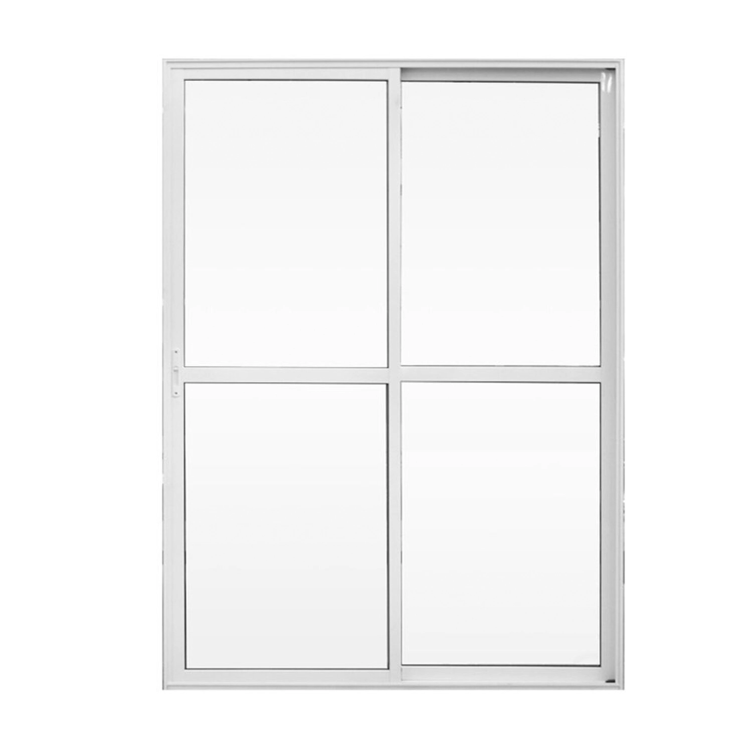 Porta Sacada 2 Folhas Alumínio 1,20 X 2,10 Com Fechadura Hale Esquadrias