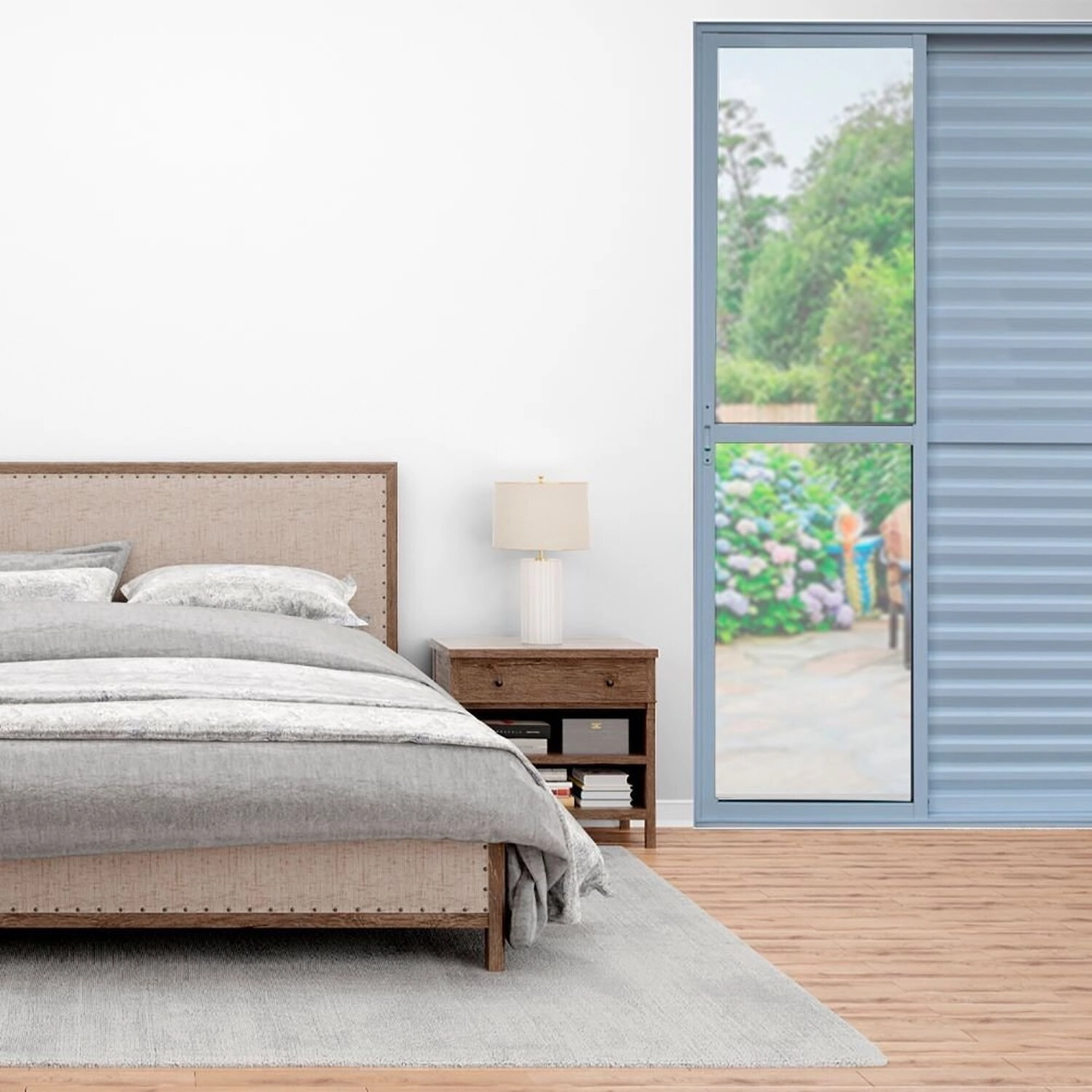 Porta Balcão 3 Folhas Alumínio 2,10 X 1,50 Com Fechadura Branco
