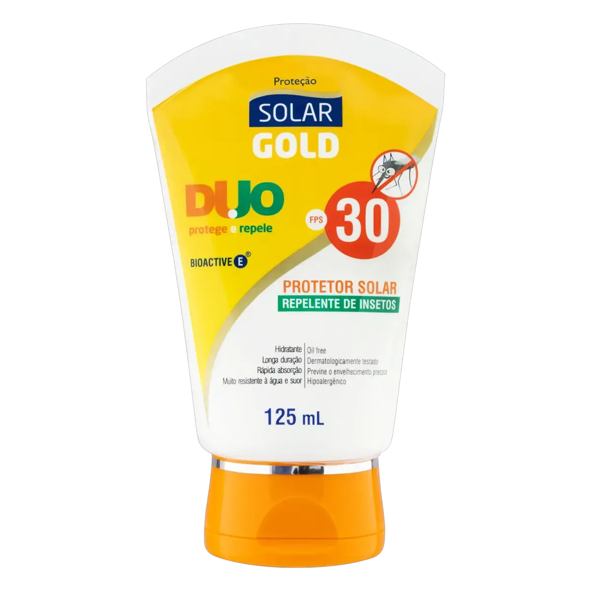 Protetor Solar Ação Repelente Fps 30 Solar Gold Duo Bisnaga 125ml