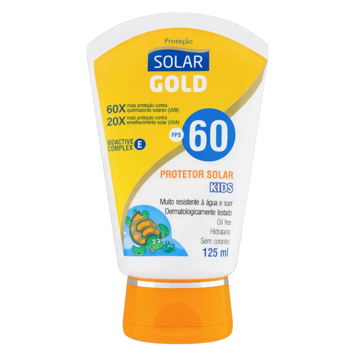 Protetor Solar Hidratante Fps 60 Solar Gold Kids Bisnaga 125ml