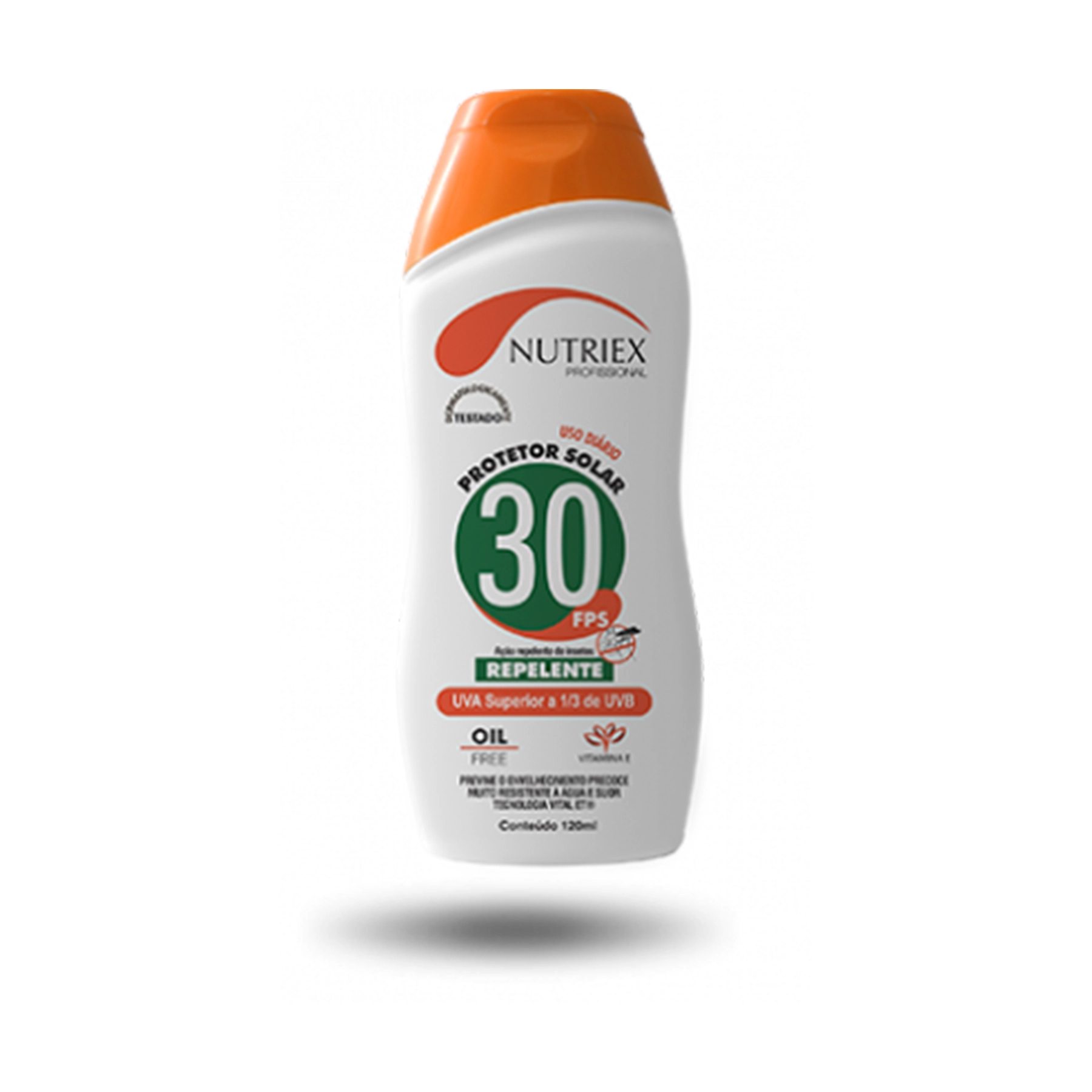 Protetor Solar Ação Repelente Fps 30 Nutriex Profissional Frasco 120ml
