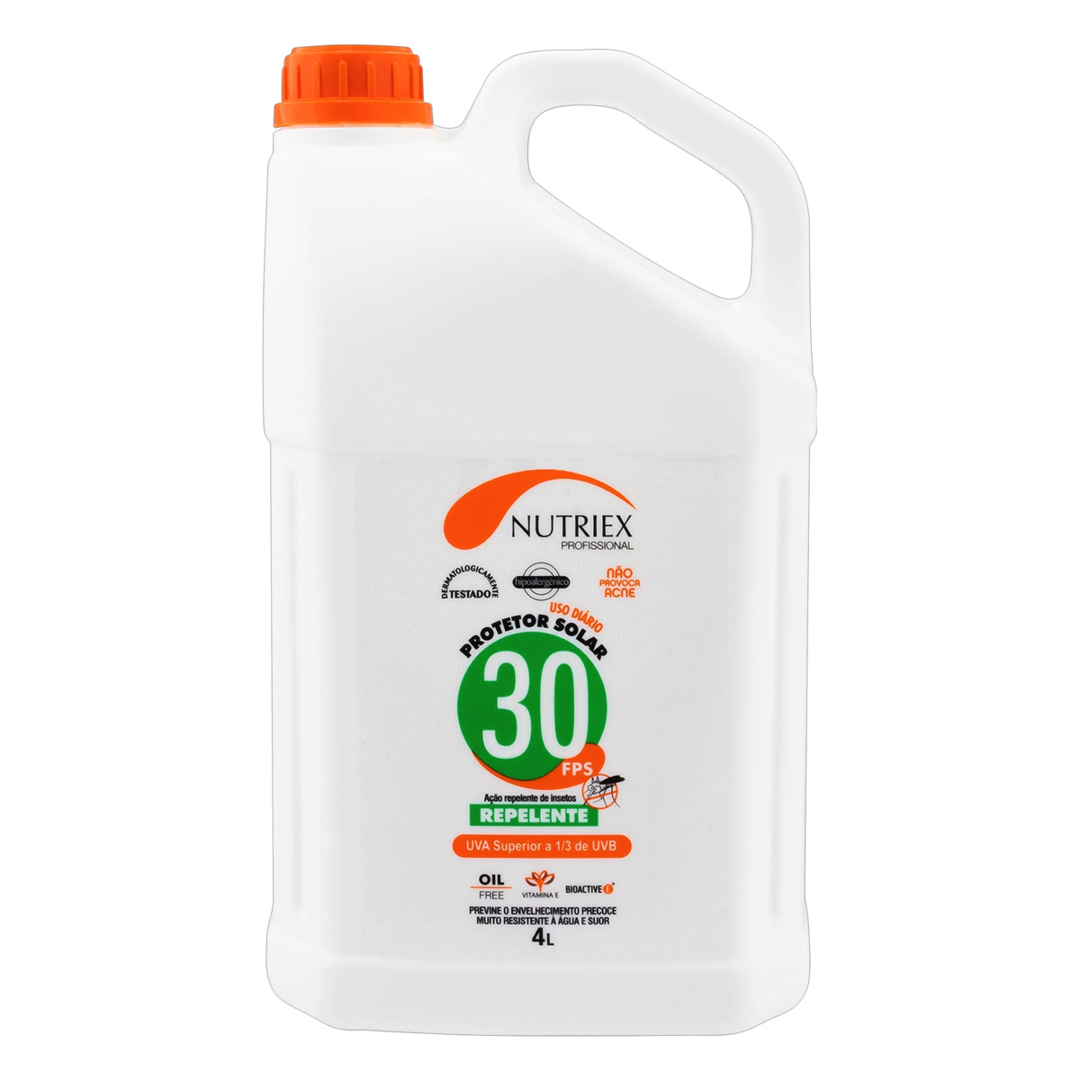 Protetor Solar Ação Repelente Fps 30 Nutriex Profissional Galão 4l