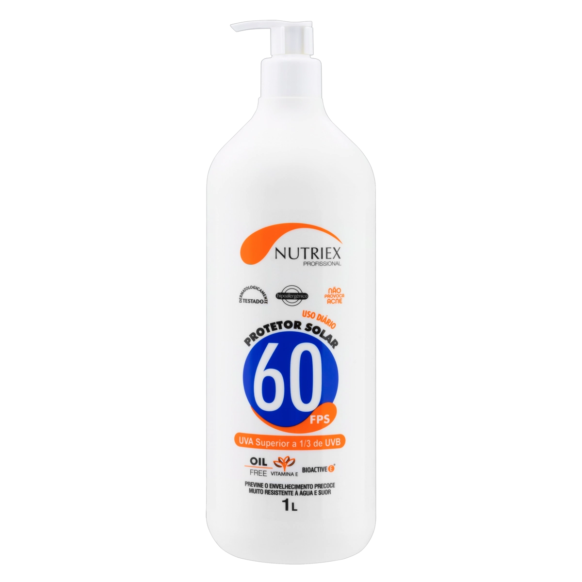 Protetor Solar Fps 60 Nutriex Profissional Frasco 1l