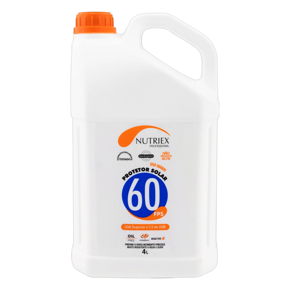 Protetor Solar Fps 60 Nutriex Profissional Galão 4l