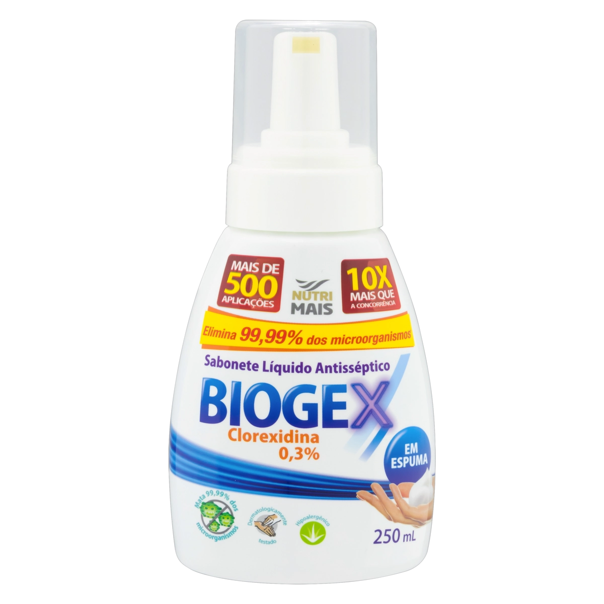 Sabonete Líquido Antisséptico Para As Mãos Biogex Frasco 250ml