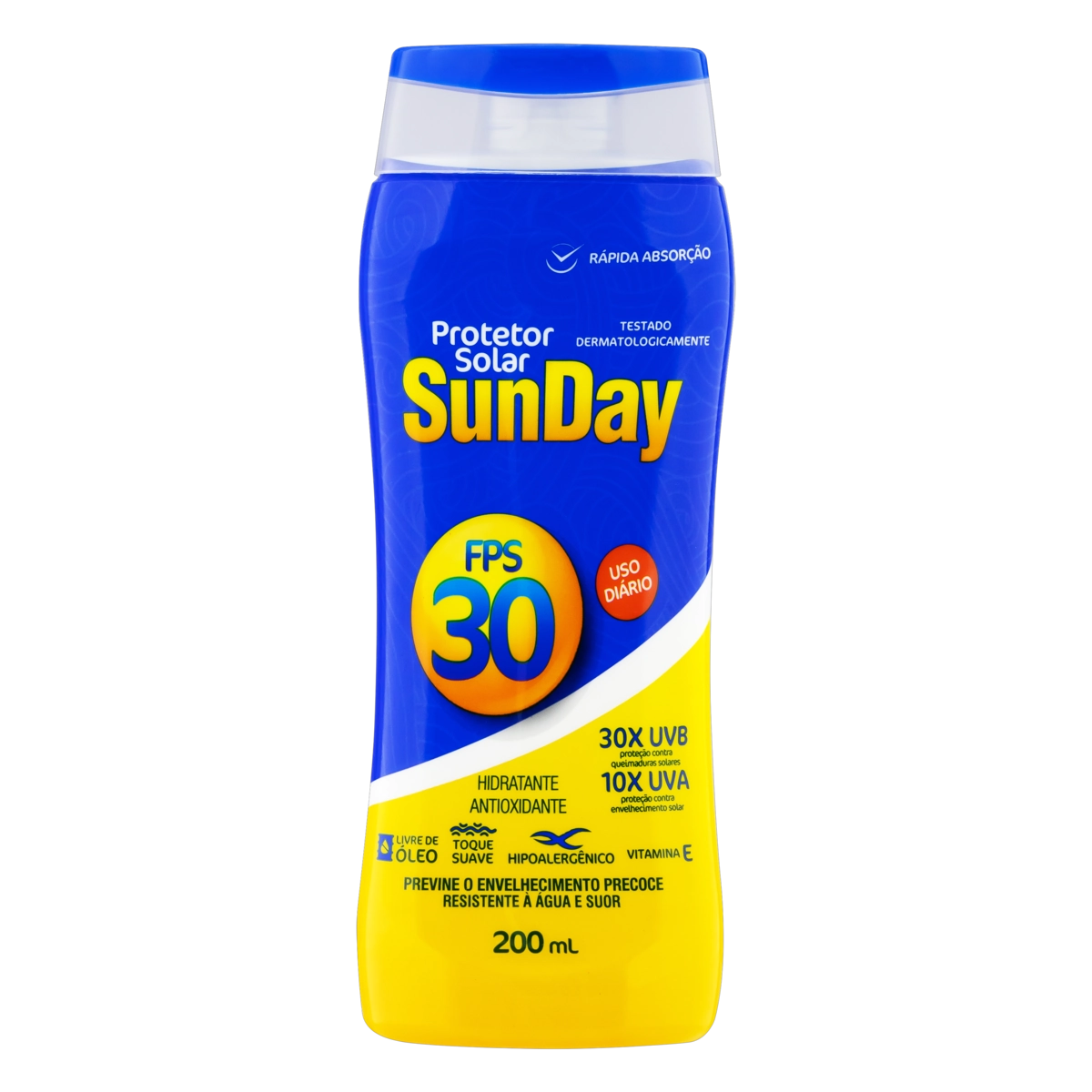Protetor Solar Fps 30 Sunday Frasco 200ml