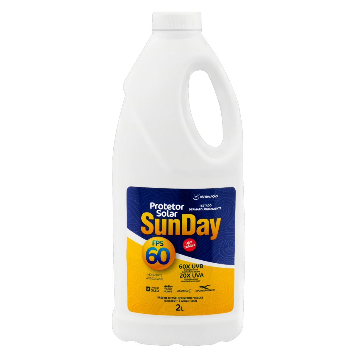 Protetor Solar Fps 60 Sunday Frasco 2l