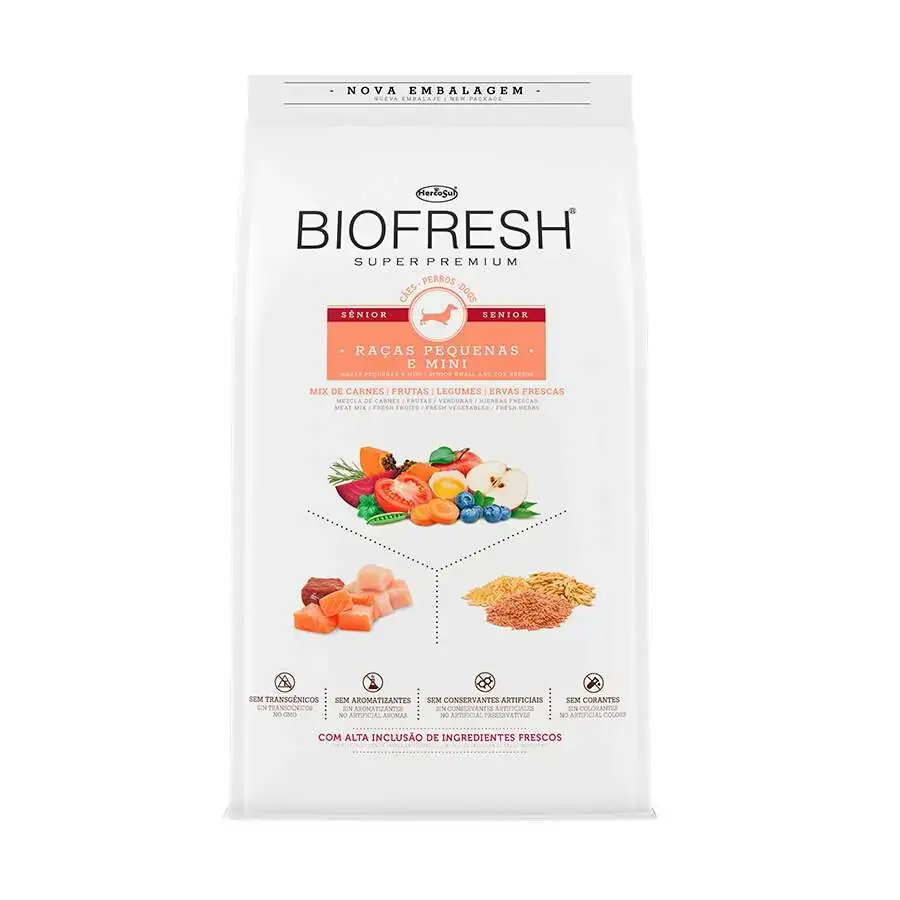 Ração Biofresh Para Cães Sênior De Raças Pequenas E Mini