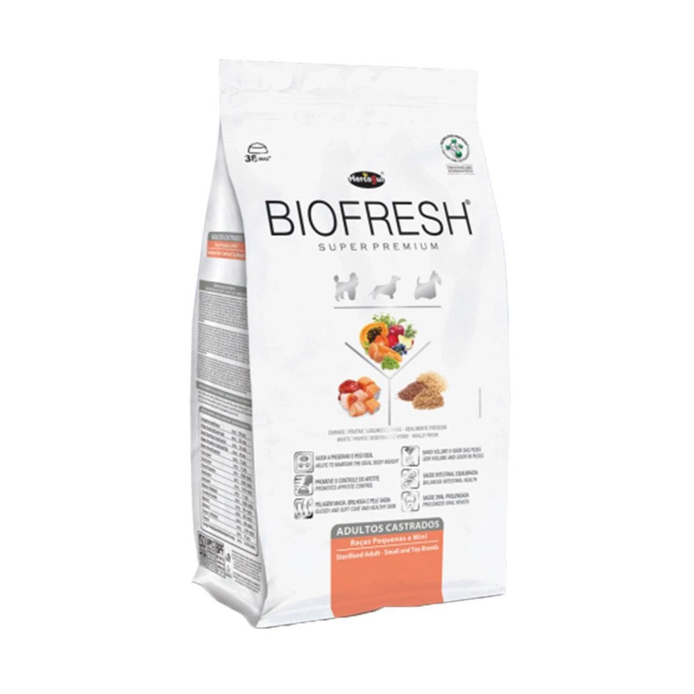 Ração Biofresh Para Cães Adultos Castrados De Raças Pequenas E Mini