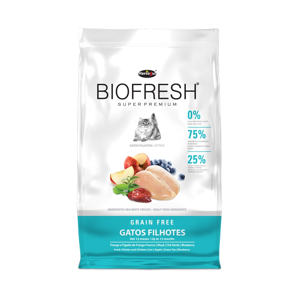 Ração Seca Super Premium para Gatos Filhotes Frango Biofresh 400g