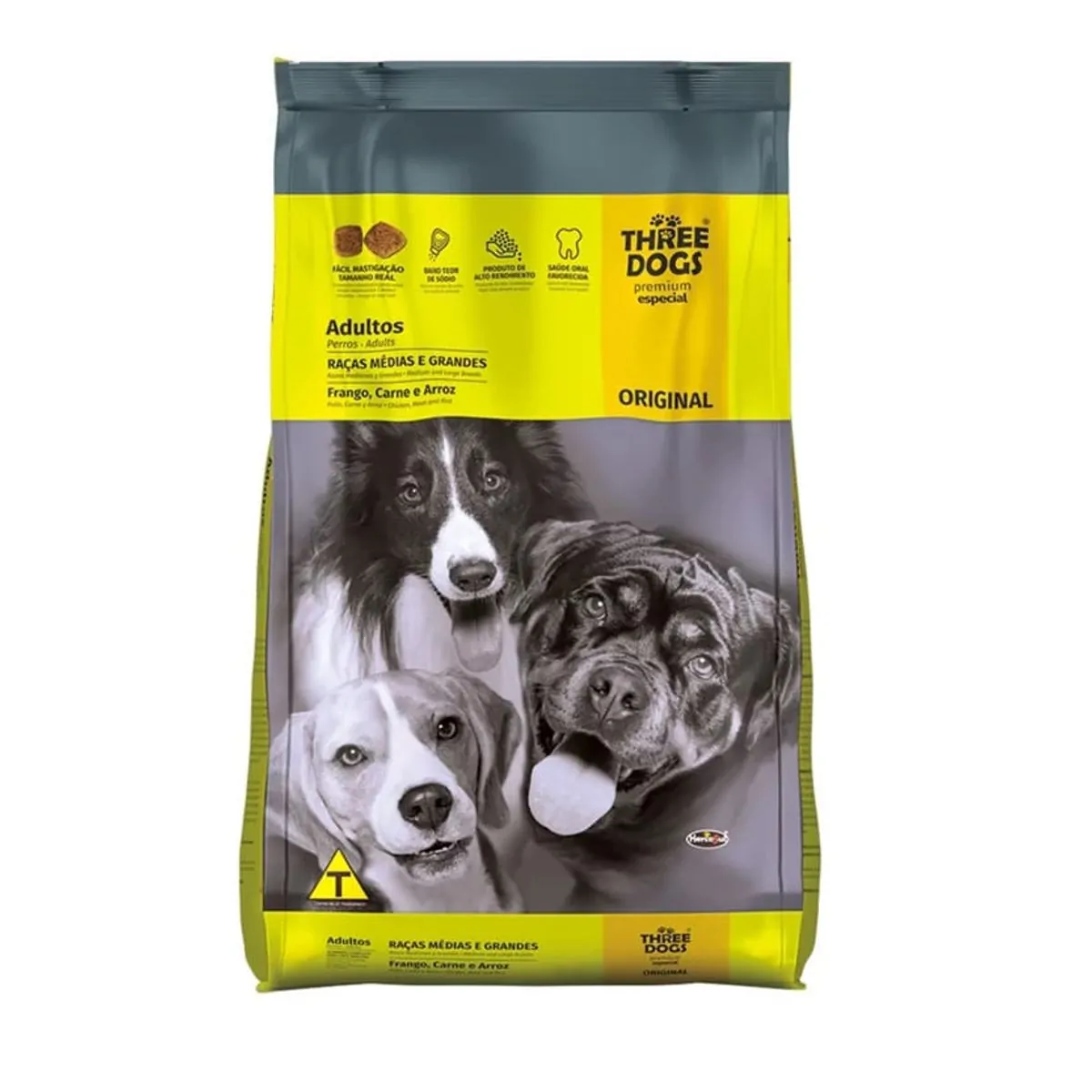 Racao Three Dogs 15kg