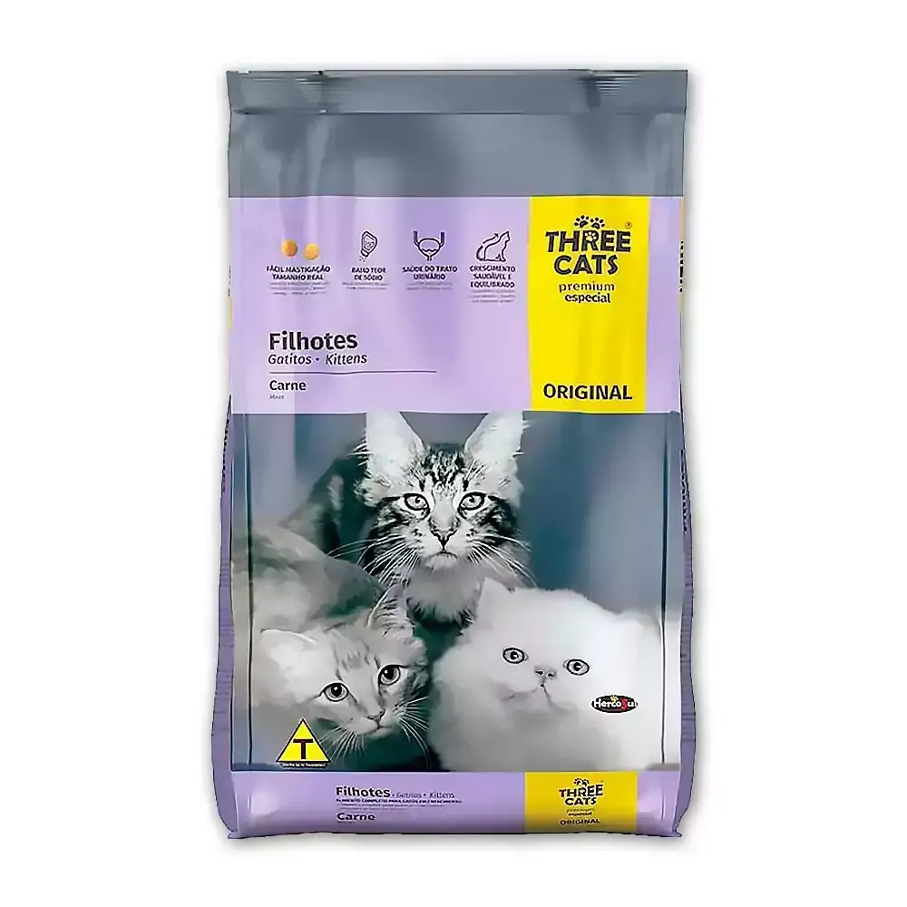Ração Three Cats Original Filhotes 1kg