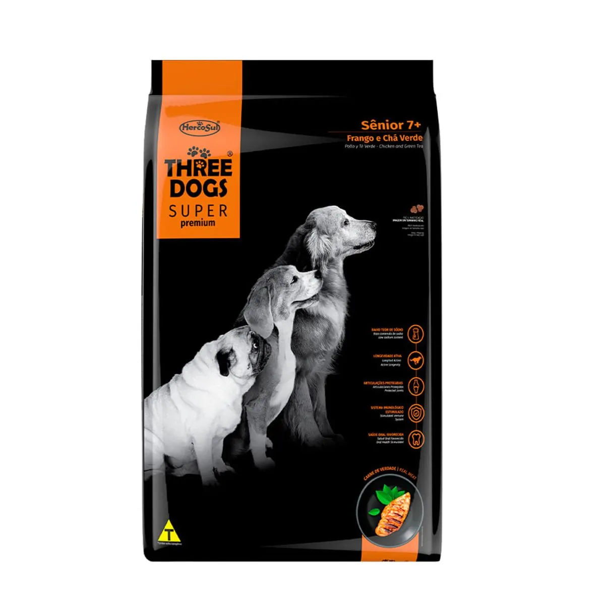 Racao Three Dogs S.p Senior 15kg