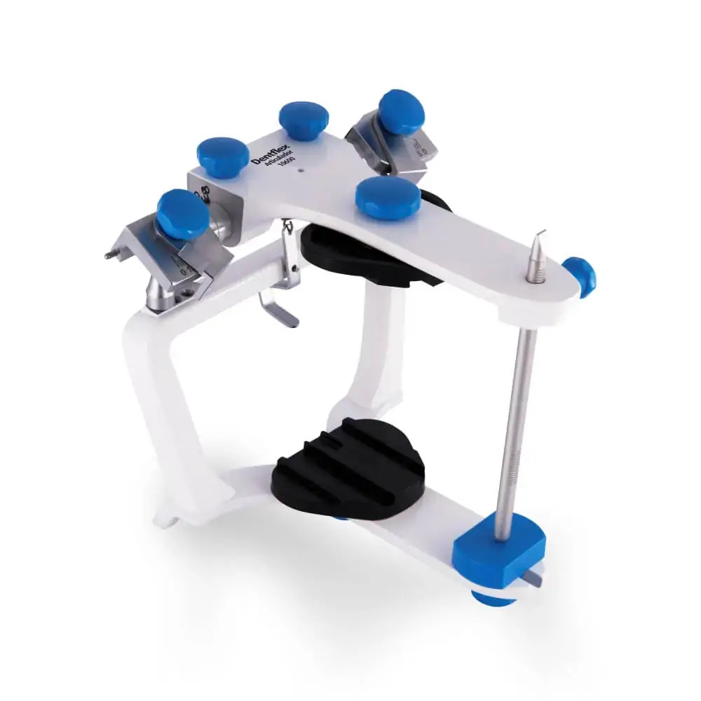Articulador 12000 Plus Azul Semi Ajustável com Arco Facial - Dentflex