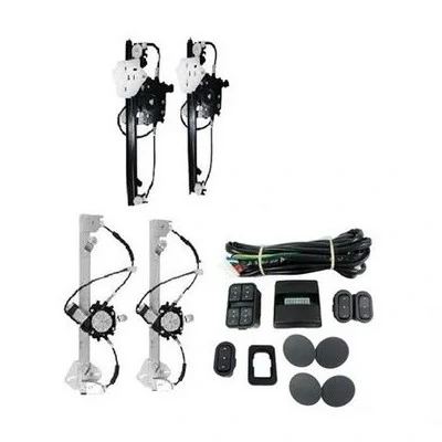 Kit do Vidro Elétrico RENAULT LOGAN 4 Portas Dianteiro e Traseiro Botão Alternativo - TRAGIAL PAKVRNSE008