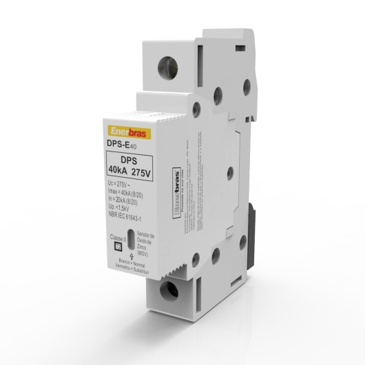 Disjuntor De Proteção De Surto 40ka - Enerbras Dps-e40