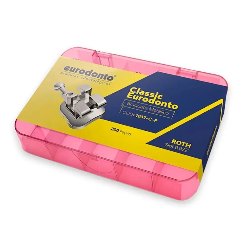 Bráquete de Aço Monobloco Mbt 022 Kit 10 casos - Eurodonto
