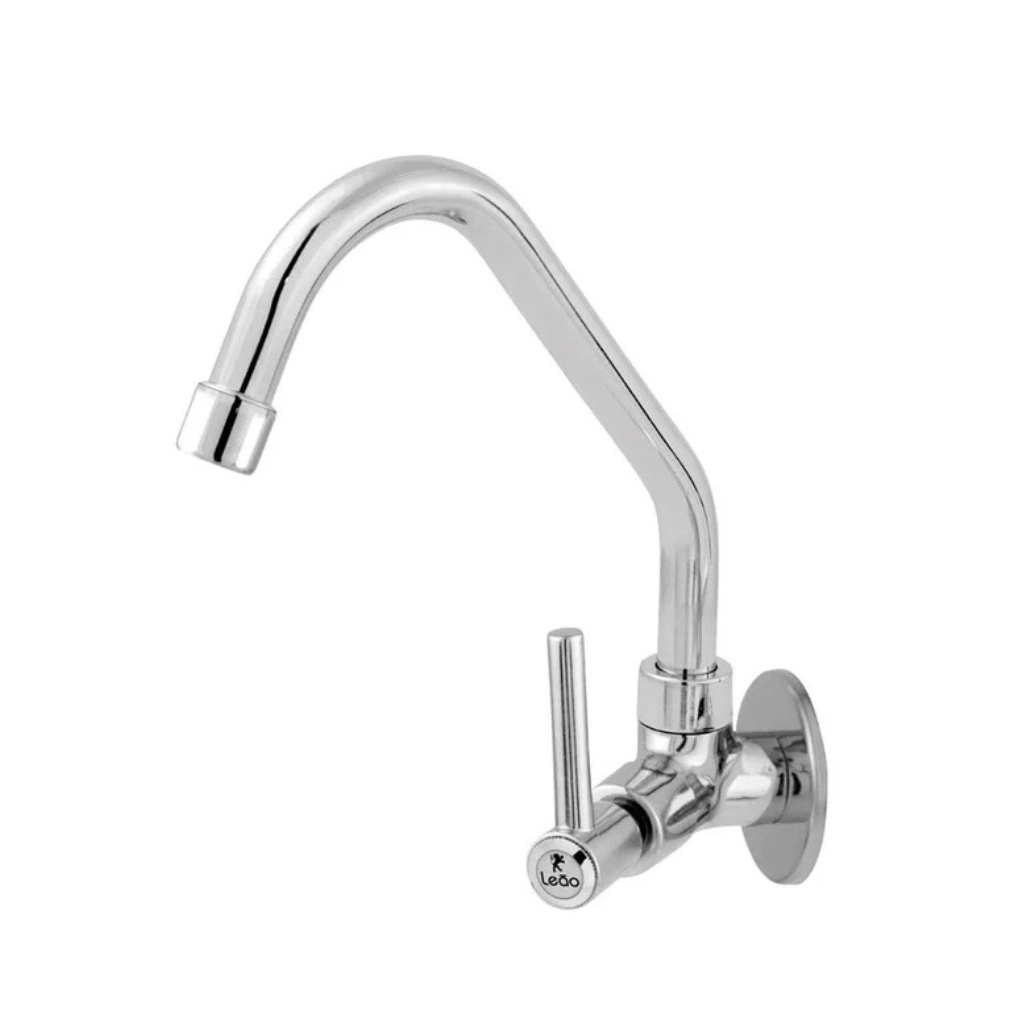 Torneira Cozinha Parede Alta 1/4 De Volta 1168 C62 Pop - Leão Cromado