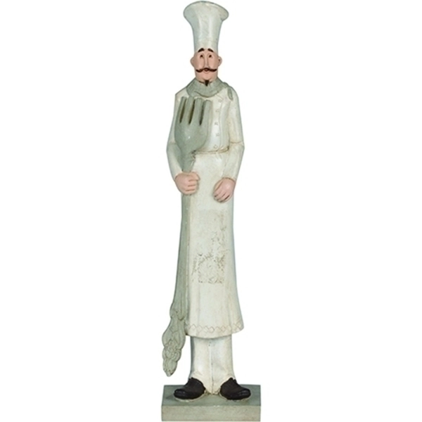 Escultura Btc Cozinheiro C/garfo Qc0313