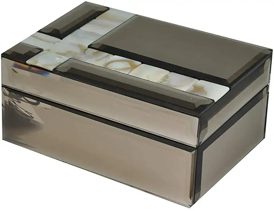 Porta Joia Btc Espelhado Vidro Kv0043