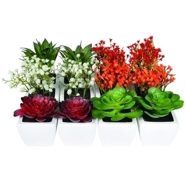 Mini Flores Artificiais Kit Com 12 Flores Btc Kf0031