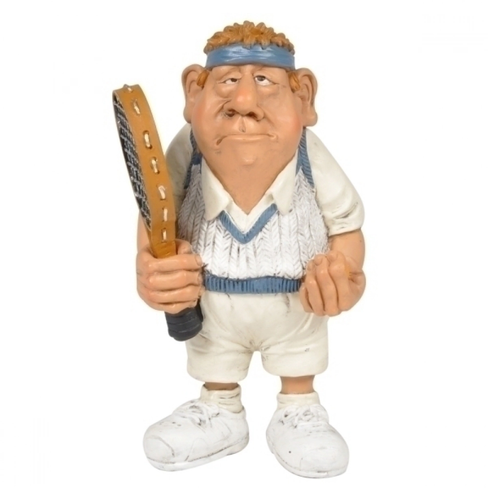 Escultura Craw Caricatura Jogador Tenis Rq0045