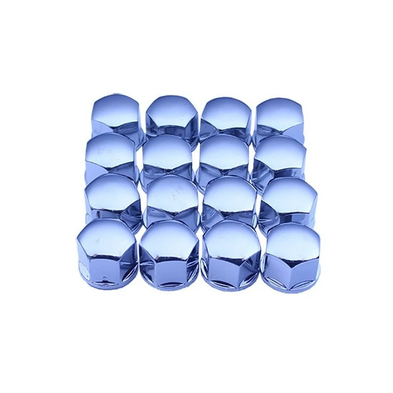 Jogo de Capa de Parafuso Cromado 17mm com 16 Peças - SERAUTO 01001