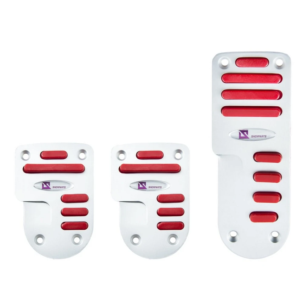 Pedaleira Sport Modelo II Aluminium Anodizado Vermelho - SHEK PARTS 09007