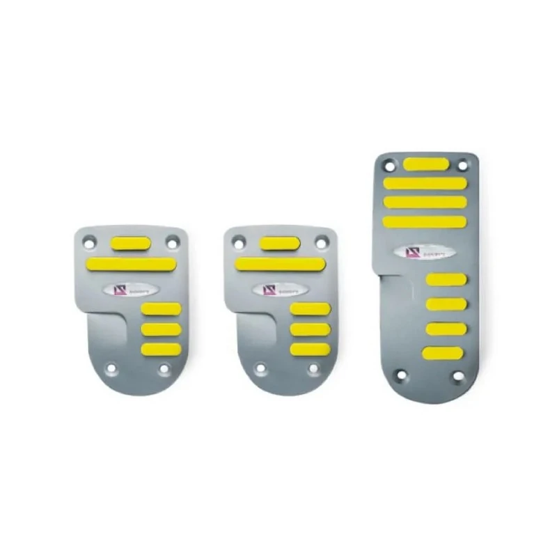 Capa de Pedal Sport Modelo Ii Aluminium Anodizado/Amarelo - SHEK PARTS 09008