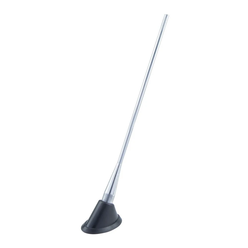 Antena Decorativa Universal em Alumínio Prata - SHEK PARTS 01033