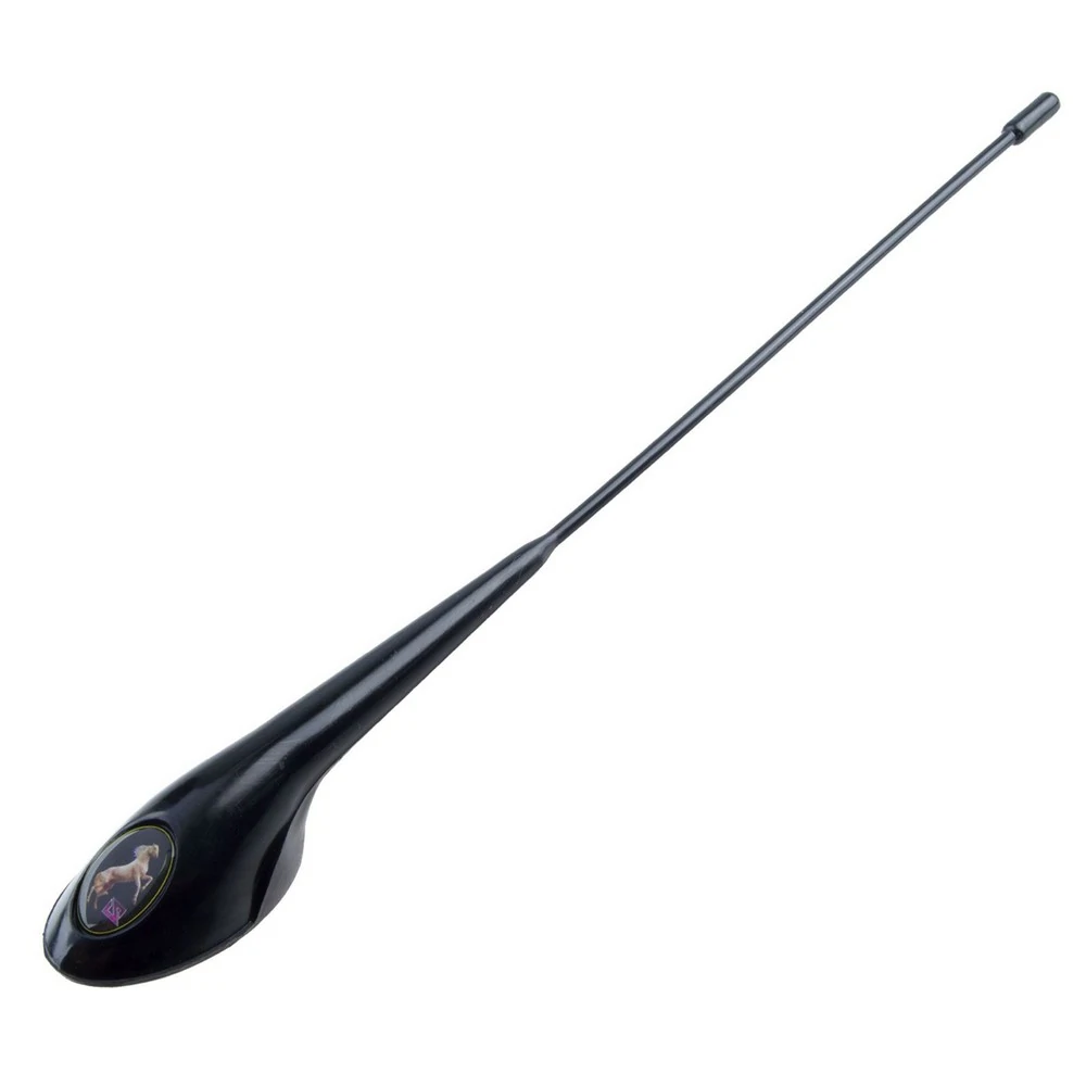 Antena Decorativa Universal com Resinado Cavalo Preta - SHEK PARTS 01006