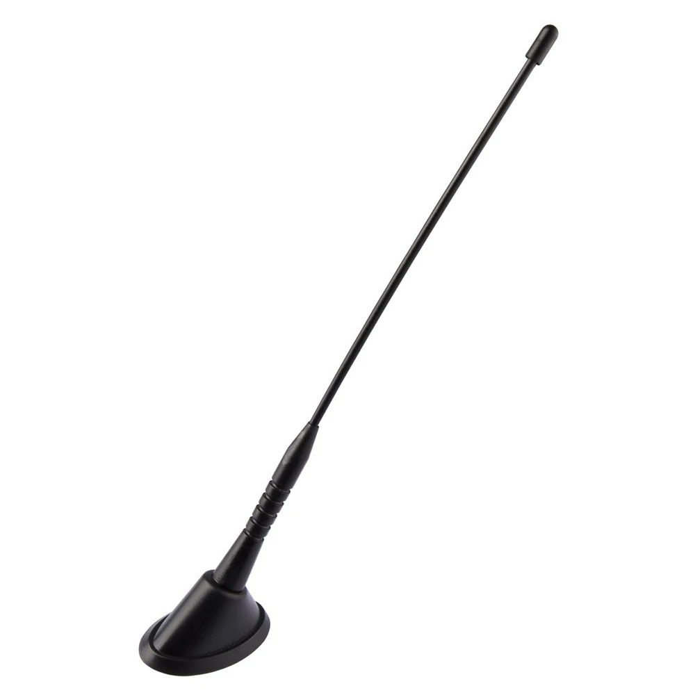 Antena Decorativa Universal Haste Média Preta 245mm. - SERAUTO 17006