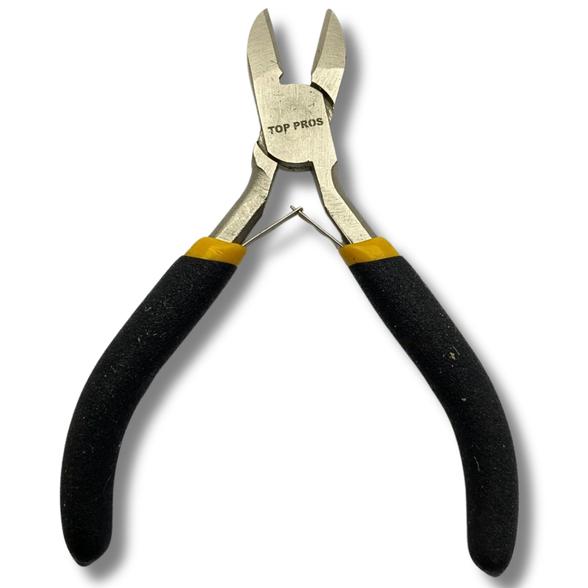 Alicate Mini Corte Diagonal 4,5" Mola Niquelado Aço Carbono Fio Arame Eletricista Cabo Emborrachado