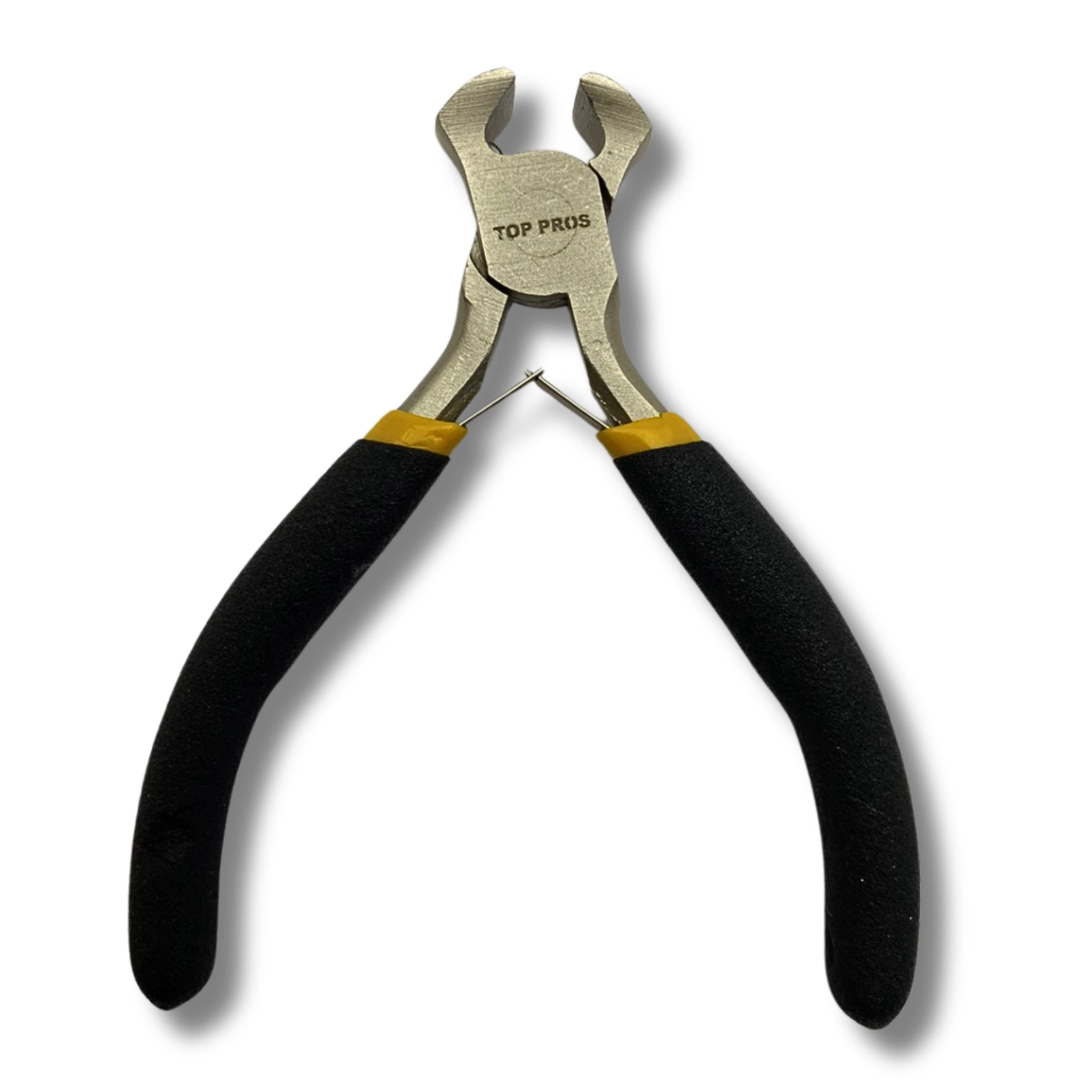 Alicate Mini Corte Frontal 4,5" Torques Com Mola Aço Carbono Niquelado Cabo Borracha Termoplástica