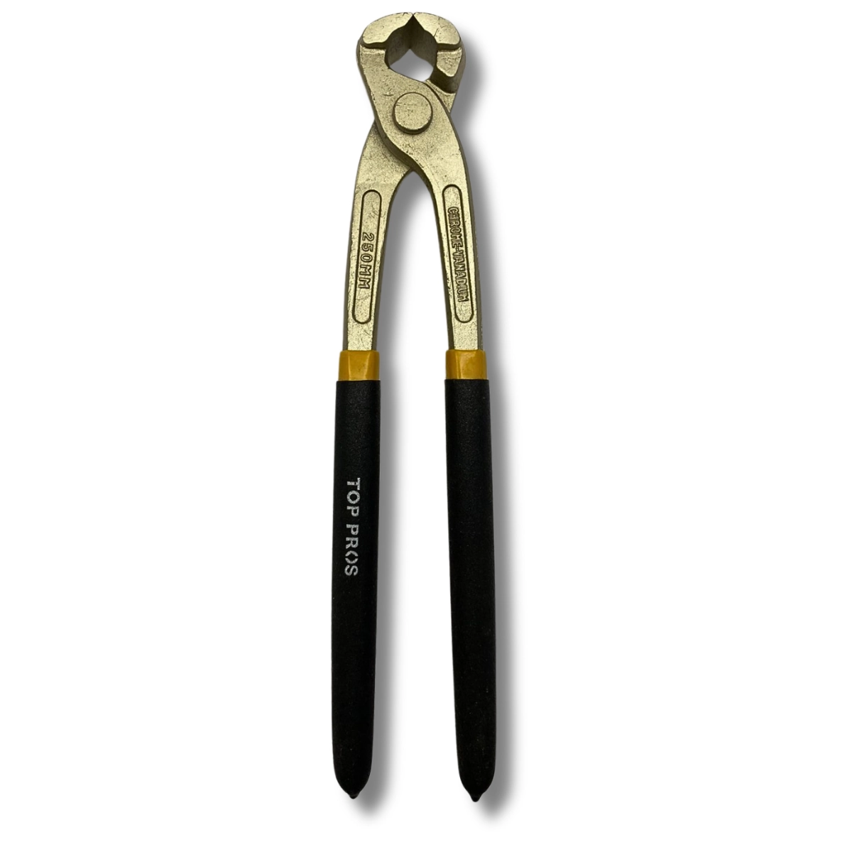 Alicate Corte Frontal 10" Torques Aço Carbono Niquelado Turquesa Armador Azulejista Piso Arame 250mm