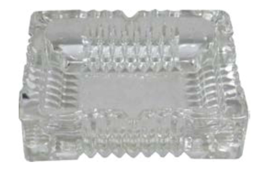 Cinzeiro Quadrado Vidro 15cm Trc7184 Top Rio