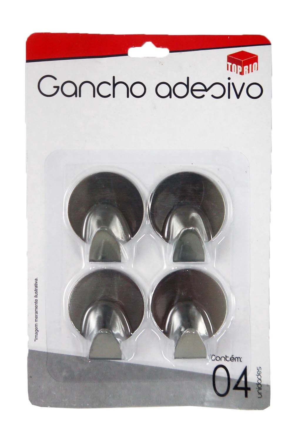 Gancho Adesivo De Men 3.5tal 4 Ux3.5cm Top Rio